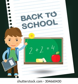 Back to school design. Vector illustration