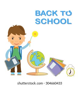 Back to school design. Vector illustration