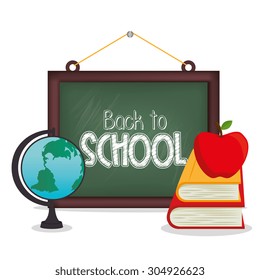 Back to school design, vector illustration eps 10.