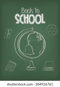 Back to school design, vector illustration eps 10.