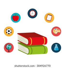 Back to school design, vector illustration eps 10.