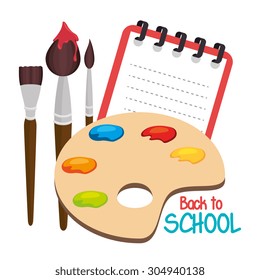 Back to school design, vector illustration eps 10.