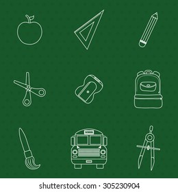 Back to school design, vector illustration eps 10.