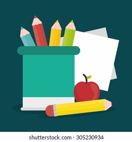 Back to school design, vector illustration eps 10.