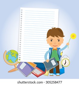 Back to school design. Vector illustration