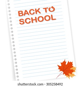 Back to school design. Vector illustration