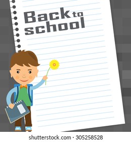Back to school design. Vector illustration