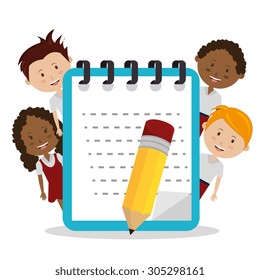 Back to school design, vector illustration eps 10.