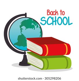 Back to school design, vector illustration eps 10.