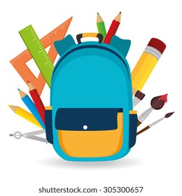 Back to school design, vector illustration eps 10.