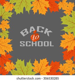 Back to school design. Vector illustration