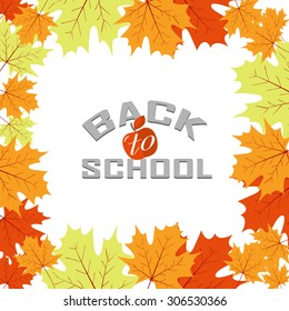 Back to school design. Vector illustration