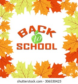 Back to school design. Vector illustration