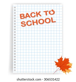 Back to school design. Vector illustration