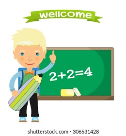 Back to school design. Vector illustration