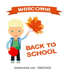 Back to school design. Vector illustration