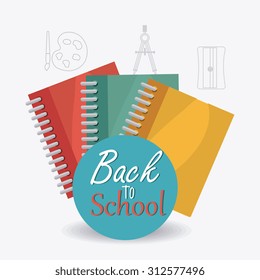 Back to school design, vector illustration eps10.