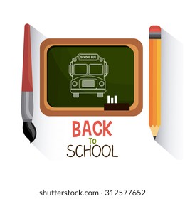 Back to school design, vector illustration eps10.
