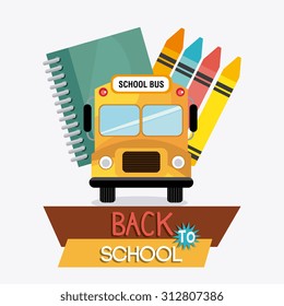 Back to school design, vector illustration eps10.