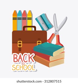 Back to school design, vector illustration eps10.