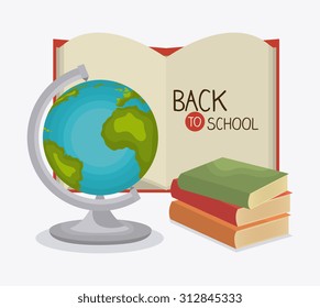 Back to school design, vector illustration eps10.