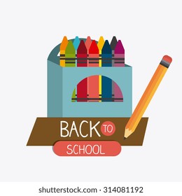 Back to school design, vector illustration eps10.