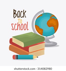 Back to school design, vector illustration eps10.