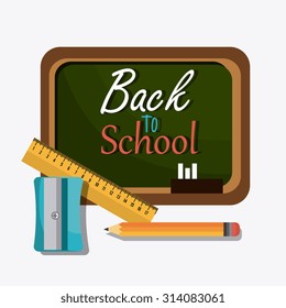 Back to school design, vector illustration eps10.