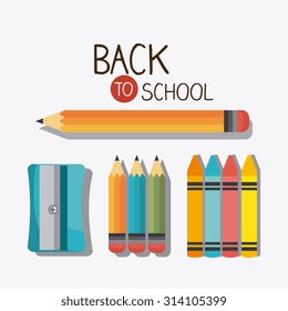 Back to school design, vector illustration eps10.