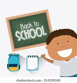 Back to school design, vector illustration eps 10.