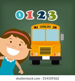 Back to school design, vector illustration eps 10.