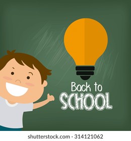 Back to school design, vector illustration eps 10.