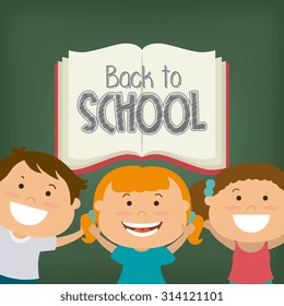 Back to school design, vector illustration eps 10.