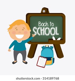 Back to school design, vector illustration eps 10.