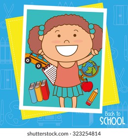 back to school design, vector illustration eps10 graphic 