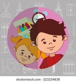 back to school design, vector illustration eps10 graphic 