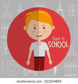 back to school design, vector illustration eps10 graphic 
