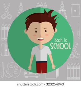 back to school design, vector illustration eps10 graphic 