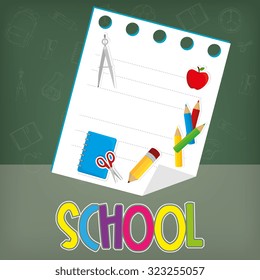 back to school design, vector illustration eps10 graphic 