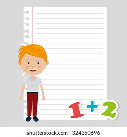 back to school design, vector illustration eps10 graphic 
