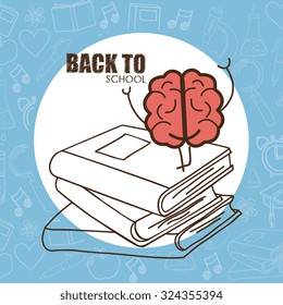 back to school design, vector illustration eps10 graphic 