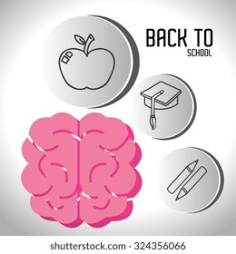 back to school design, vector illustration eps10 graphic 