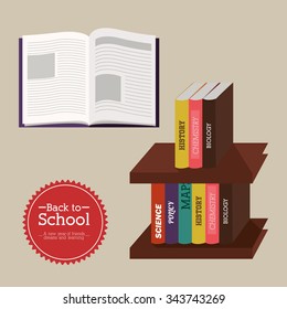 back to school design, vector illustration eps10 graphic 