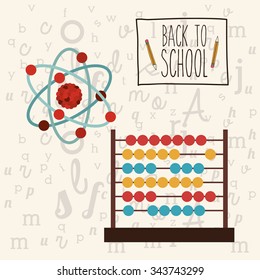 back to school design, vector illustration eps10 graphic 