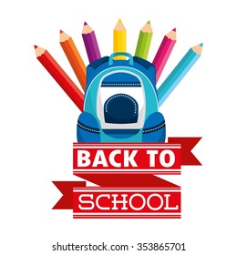 back to school design, vector illustration eps10 graphic 