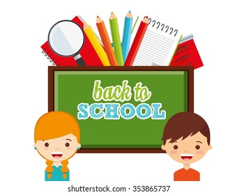 back to school design, vector illustration eps10 graphic 