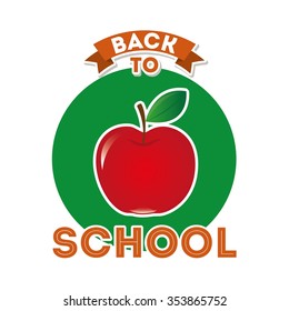 back to school design, vector illustration eps10 graphic 