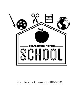 back to school design, vector illustration eps10 graphic 