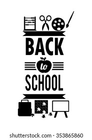 back to school design, vector illustration eps10 graphic 