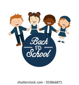 back to school design, vector illustration eps10 graphic 